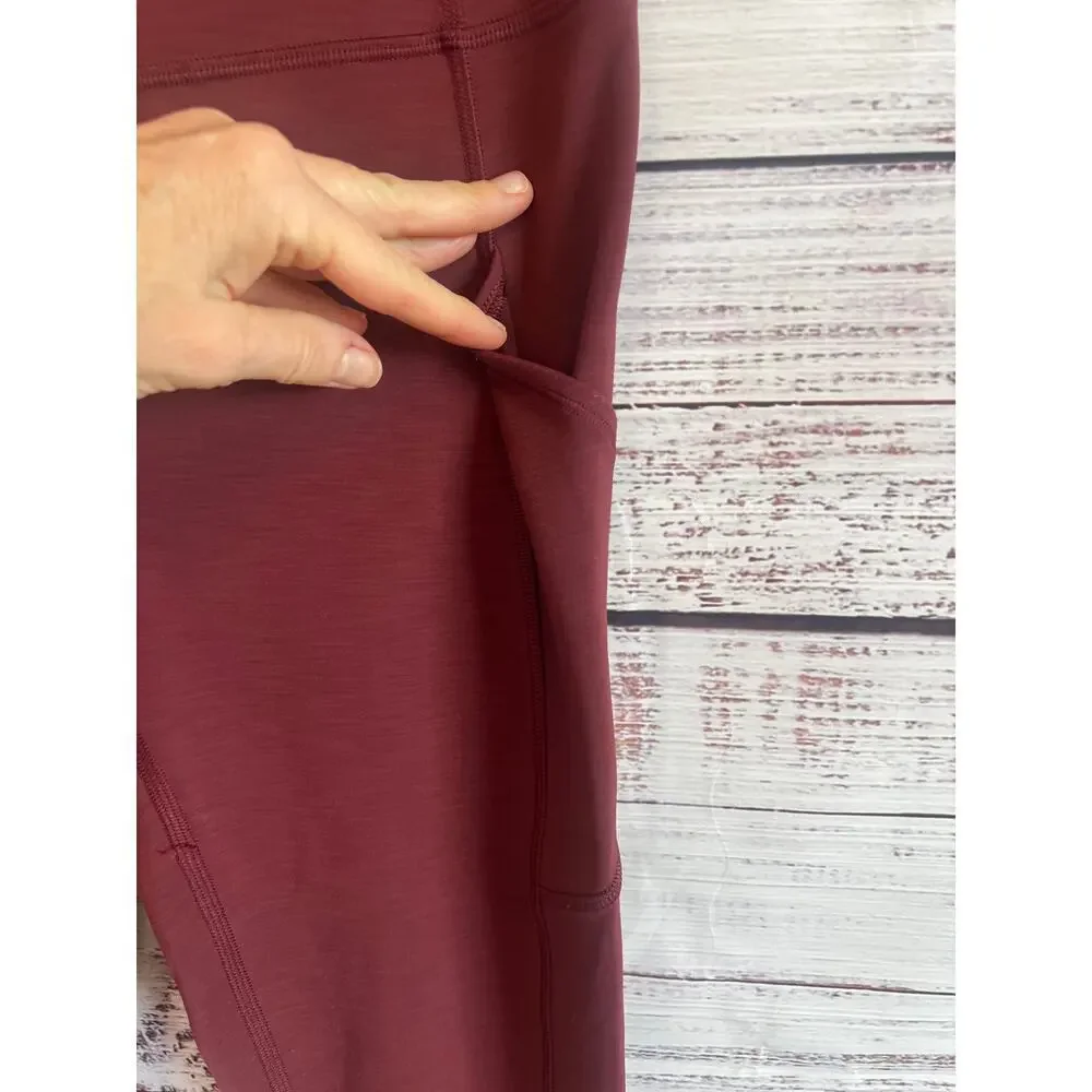 Lululemon Invigorate High-Rise Tight Burgundy